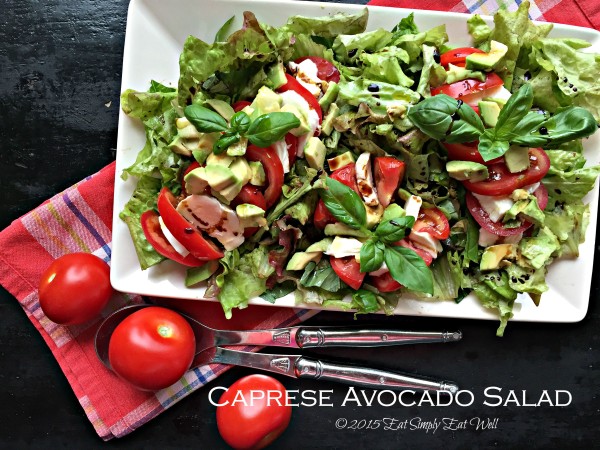 Caprese Avocado Salad Eat Simply Eat Well