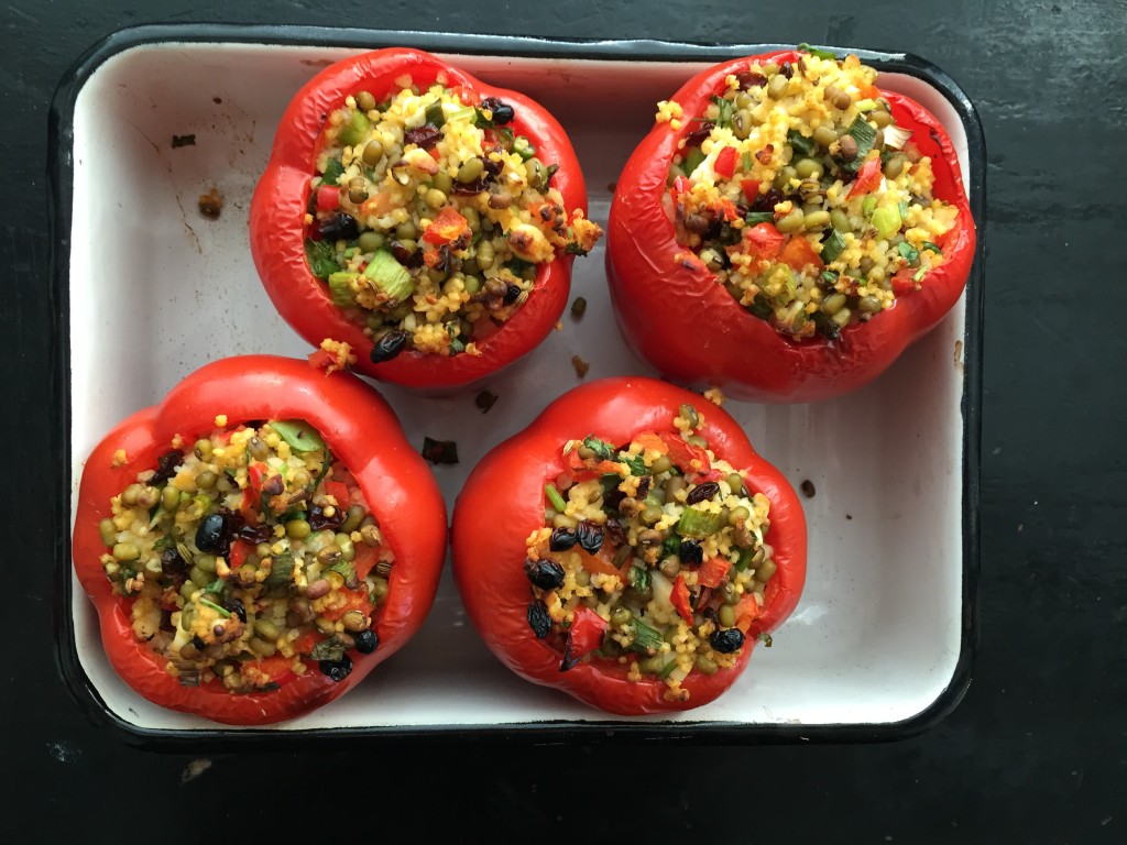 Stuffed Roasted Red Peppers
